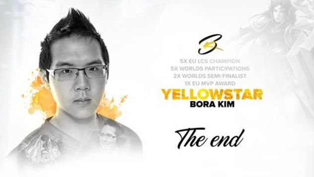 LOL Fnatic 战队知名选手 YellOwStaR 宣布退役