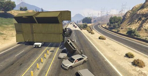 《GTA5》惊现最凶马路杀手 敢撞我就把你扔隔壁车道